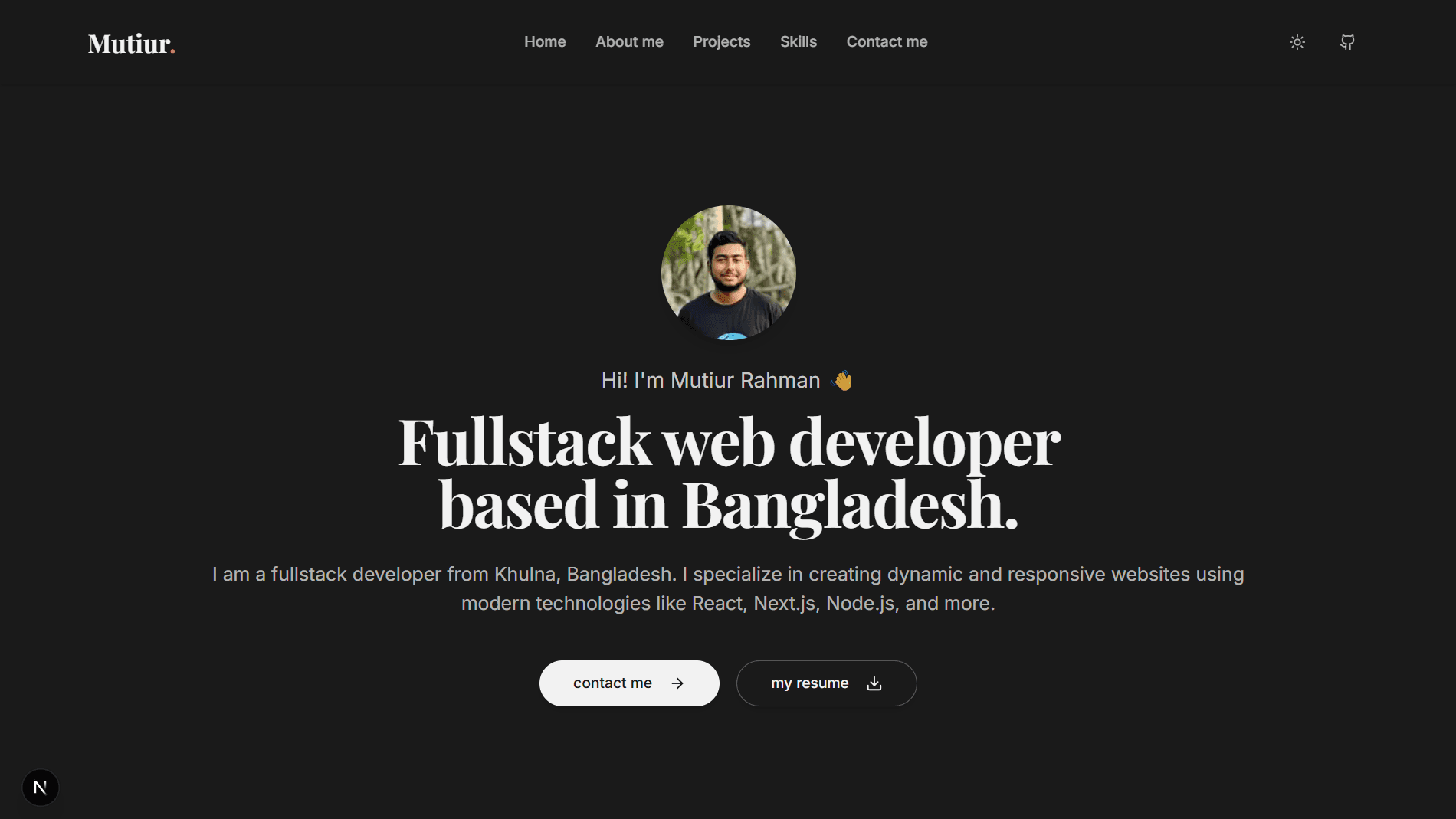 Portfolio Website gallery image 1