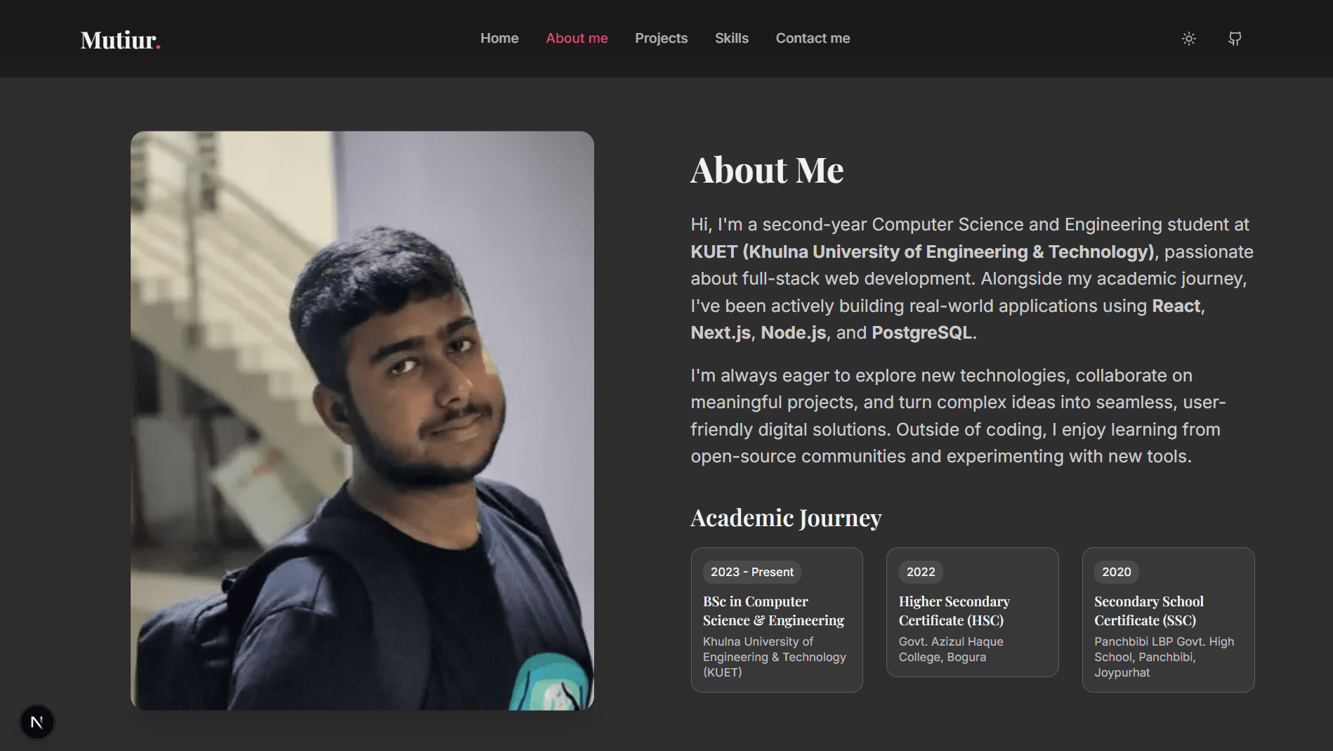 Portfolio Website gallery image 2