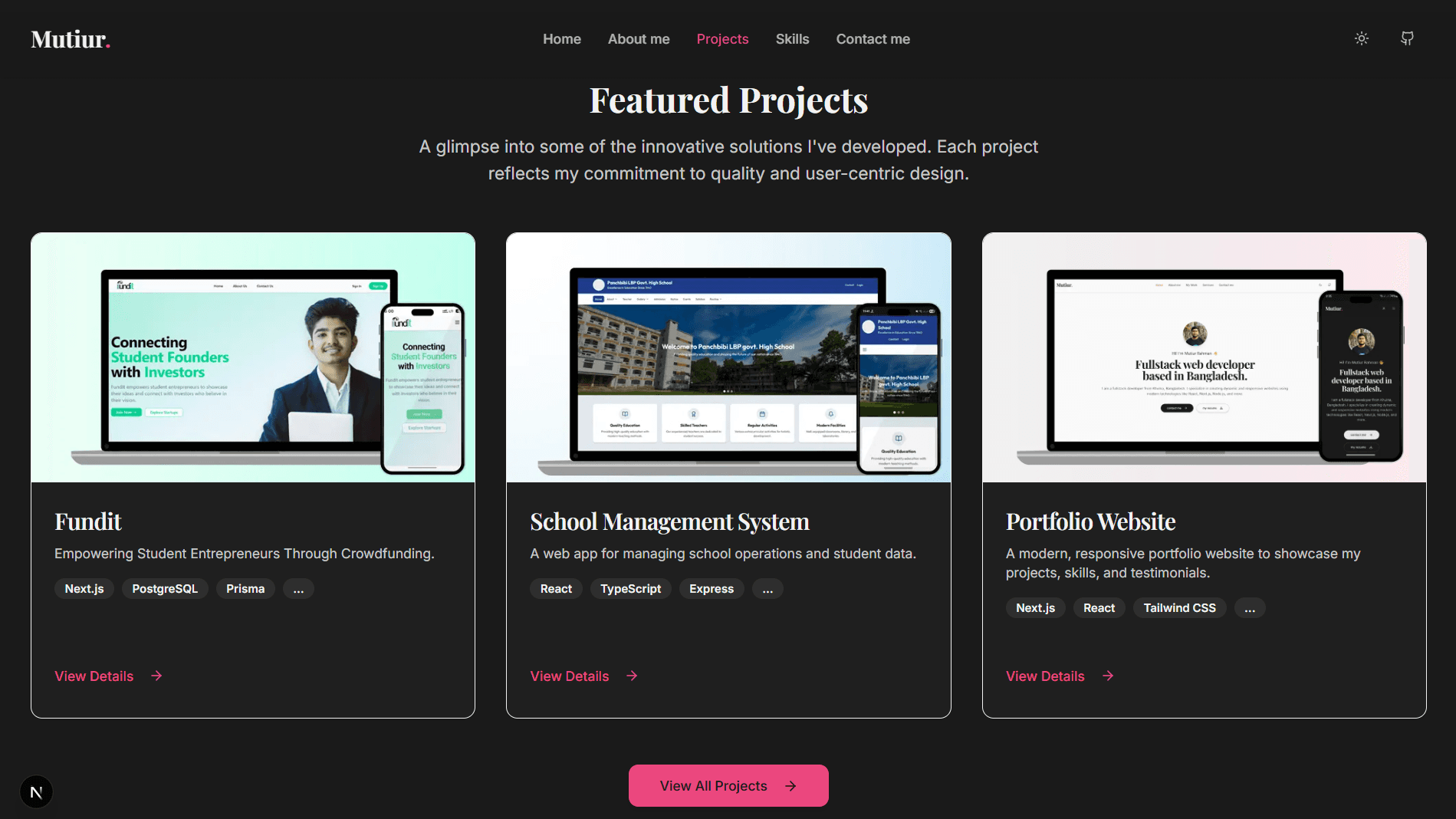 Portfolio Website gallery image 3