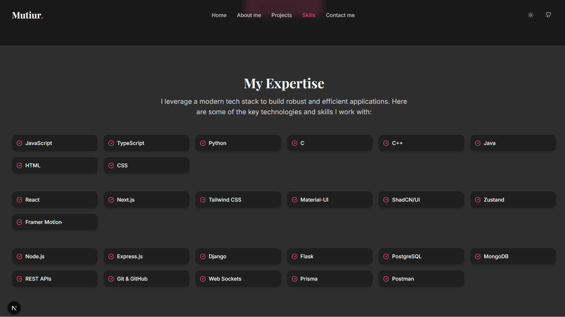 Portfolio Website gallery image 4