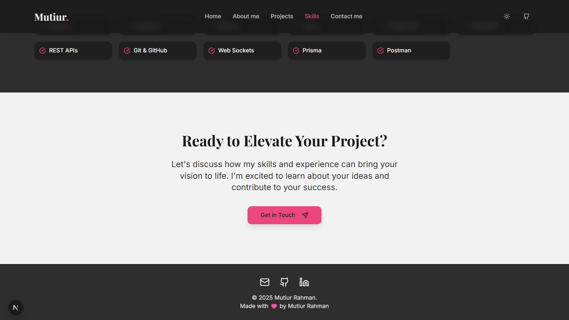 Portfolio Website gallery image 5