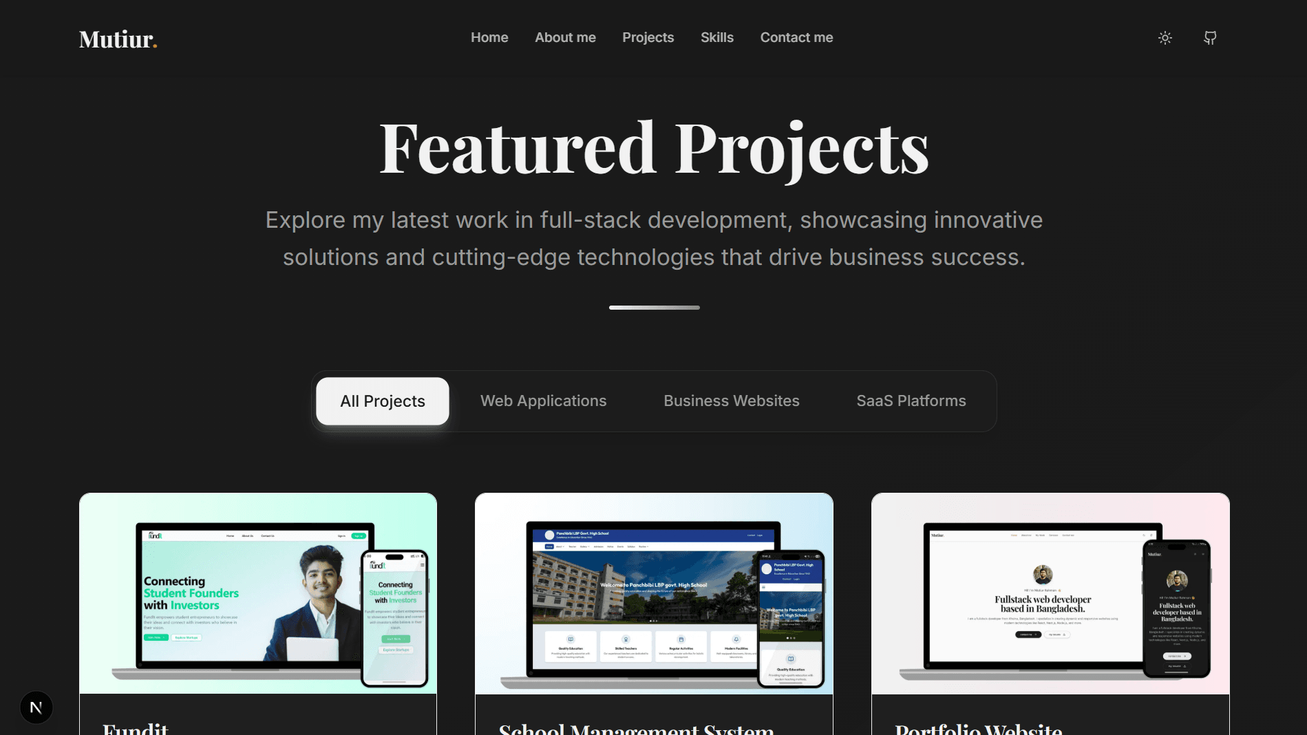 Portfolio Website gallery image 6