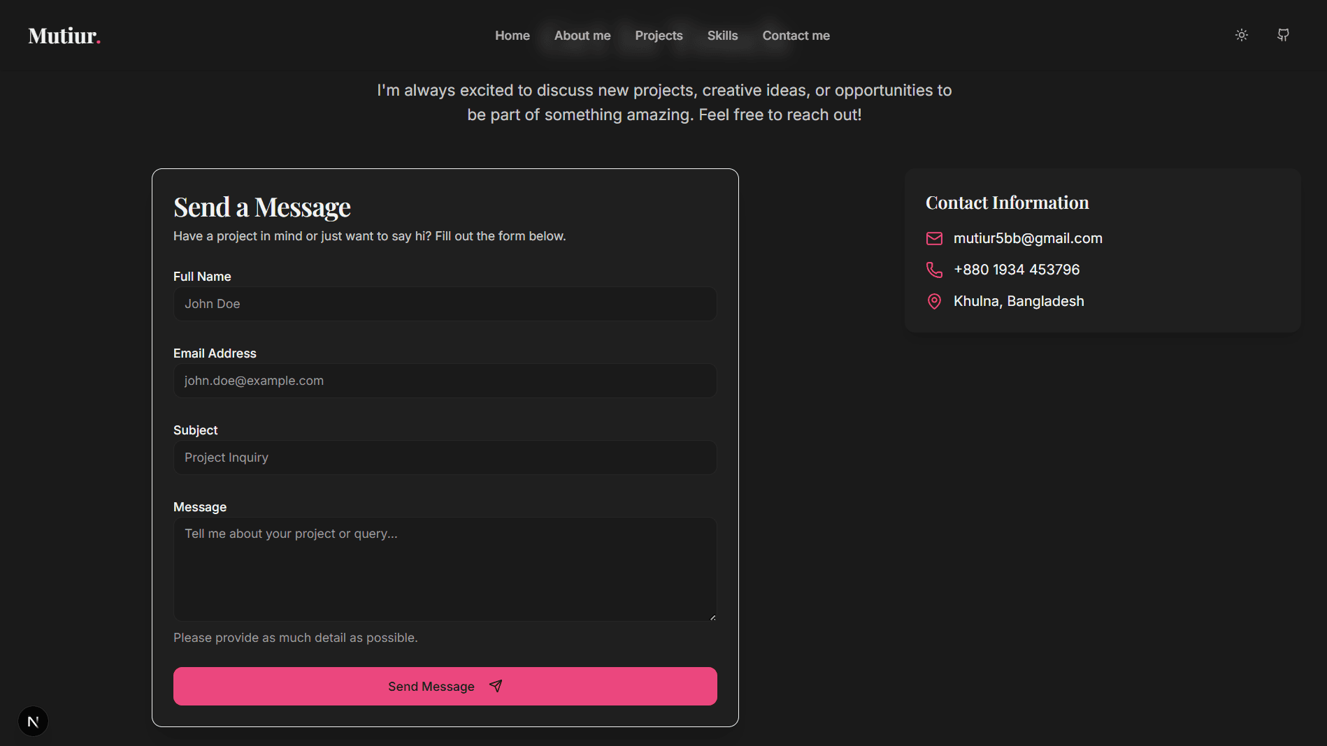 Portfolio Website gallery image 7