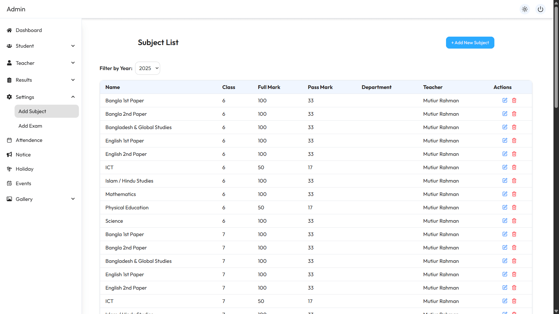 School Management System gallery image 19