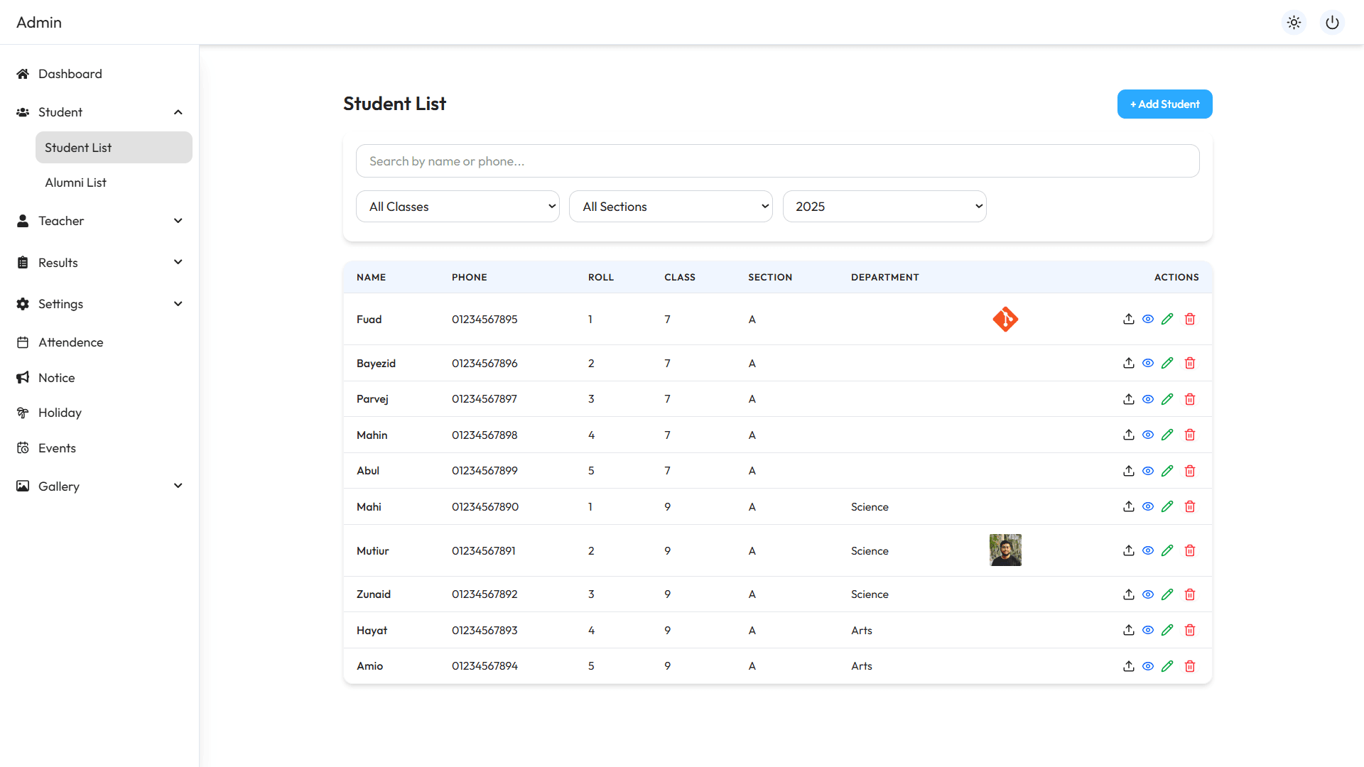 School Management System gallery image 11