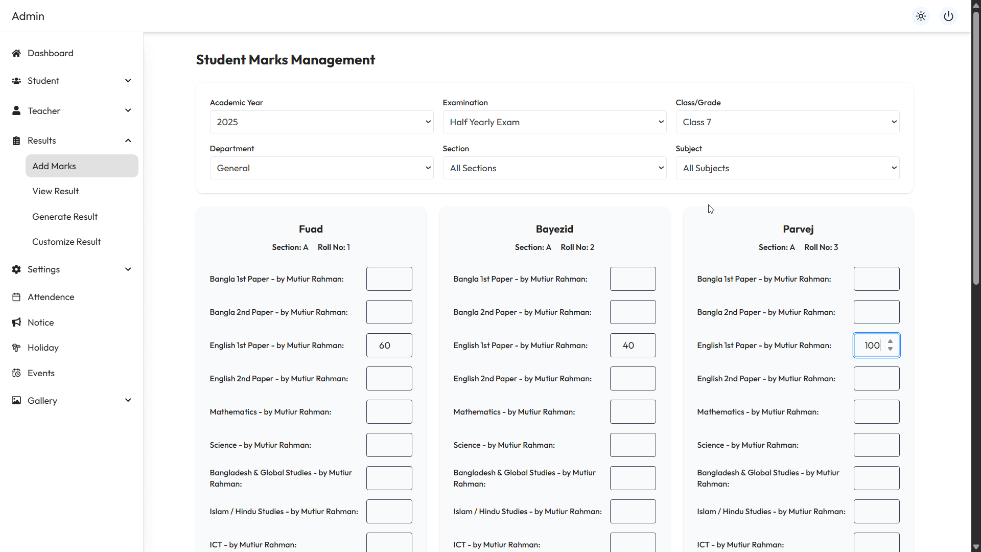 School Management System gallery image 15