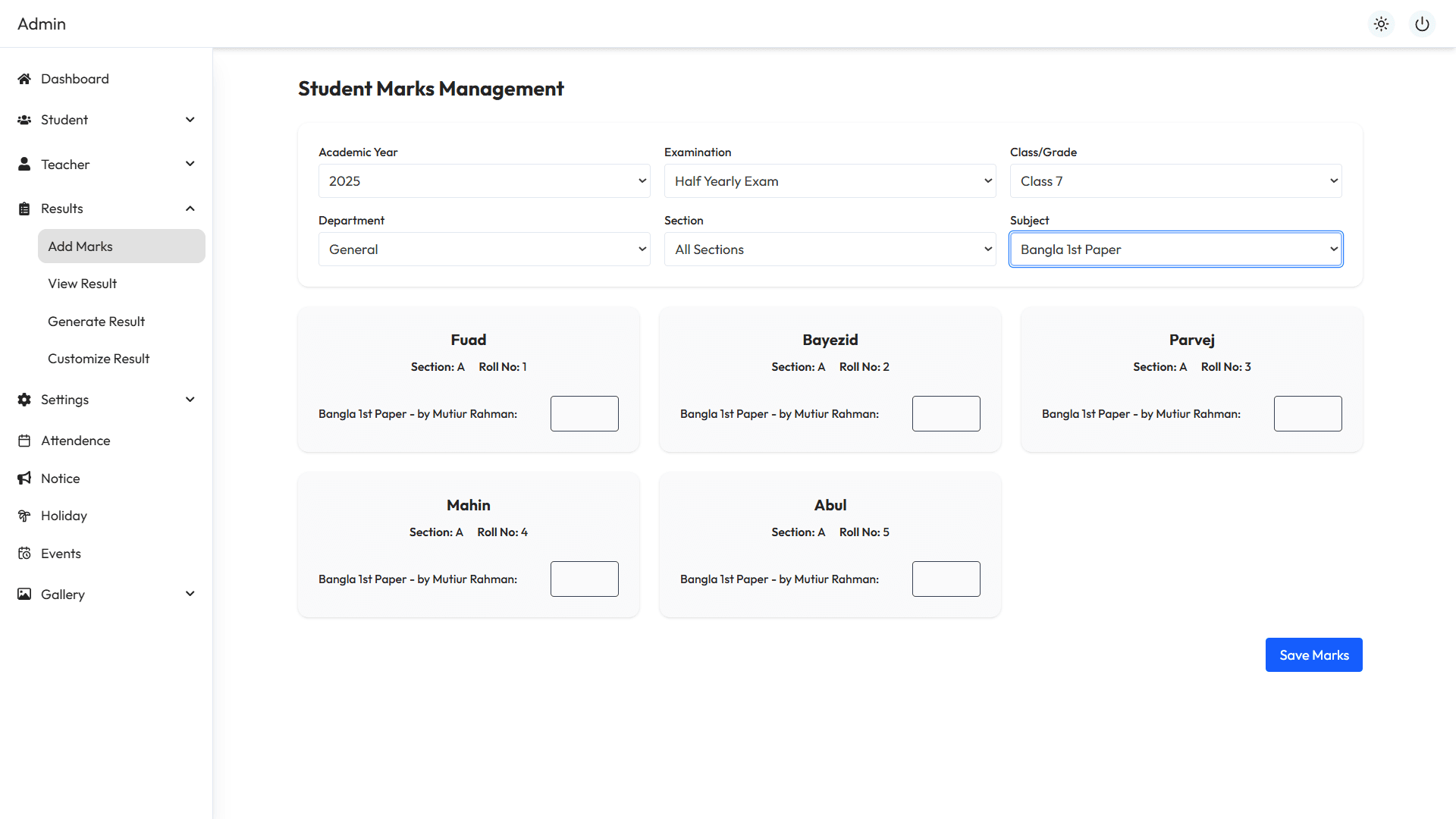 School Management System gallery image 16