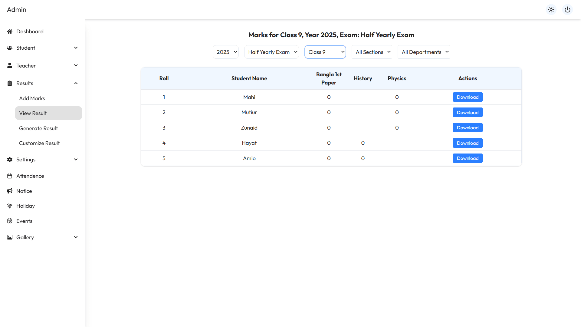 School Management System gallery image 17