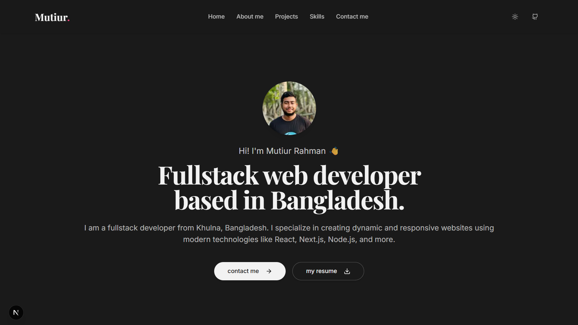 Portfolio Website gallery image 1