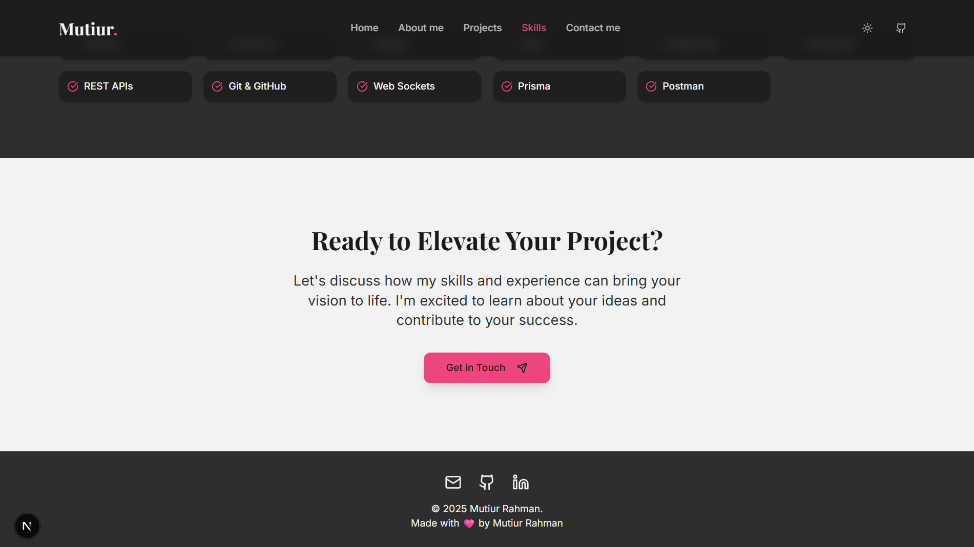 Portfolio Website gallery image 5